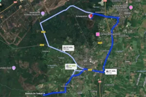 Route per auto naar Schaapskooi Epe-Heerde