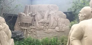 Een voordtelling bij Zandsculpturen Garderen